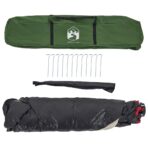 Campingzelt 4 Personen Grün Quick Release – Bild 10