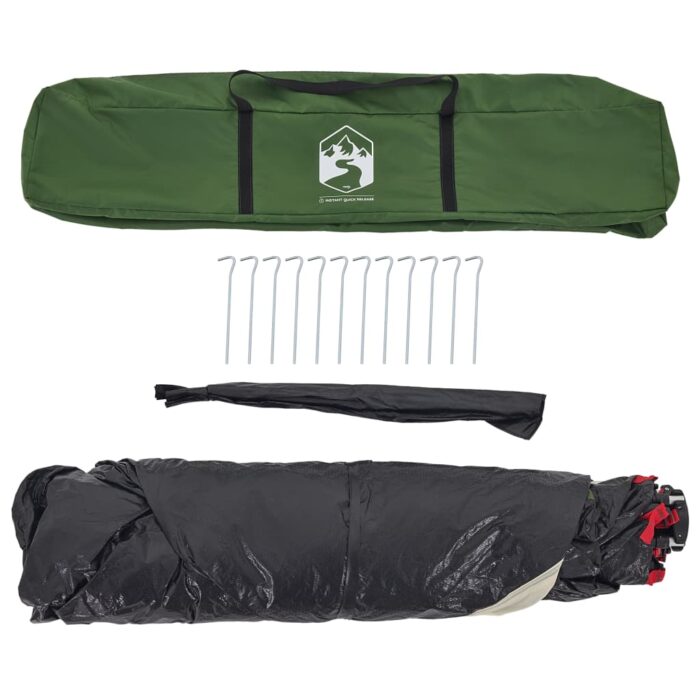 Campingzelt 4 Personen Grün Quick Release – Bild 10