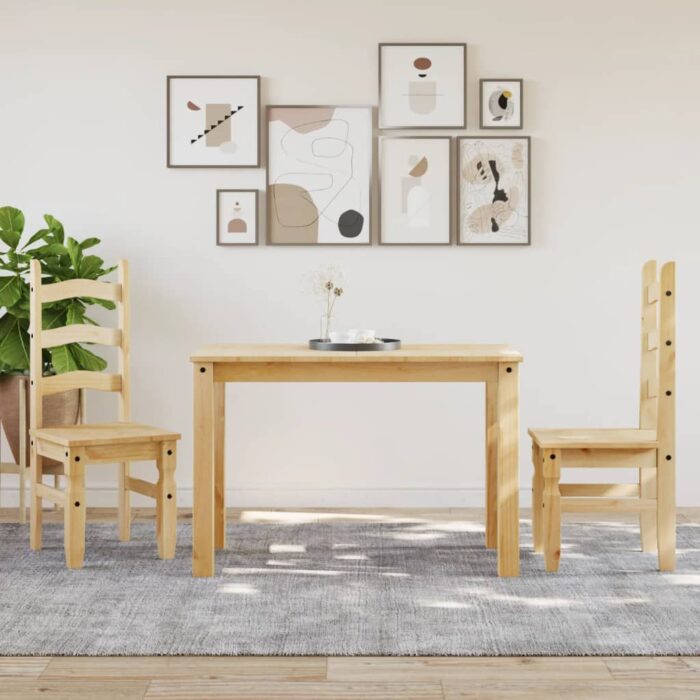 Essstühle 2 Stk. Corona 42x47x107 cm Massivholz Kiefer – Bild 3