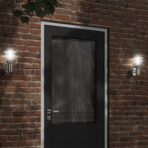 Aussenwandleuchte Silbern Edelstahl