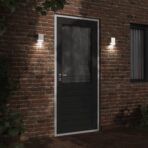 Aussenwandleuchte Silbern Edelstahl – Bild 3