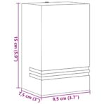 Aussenwandleuchte Silbern Edelstahl – Bild 7