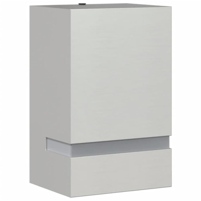 Aussenwandleuchte Silbern Edelstahl – Bild 2