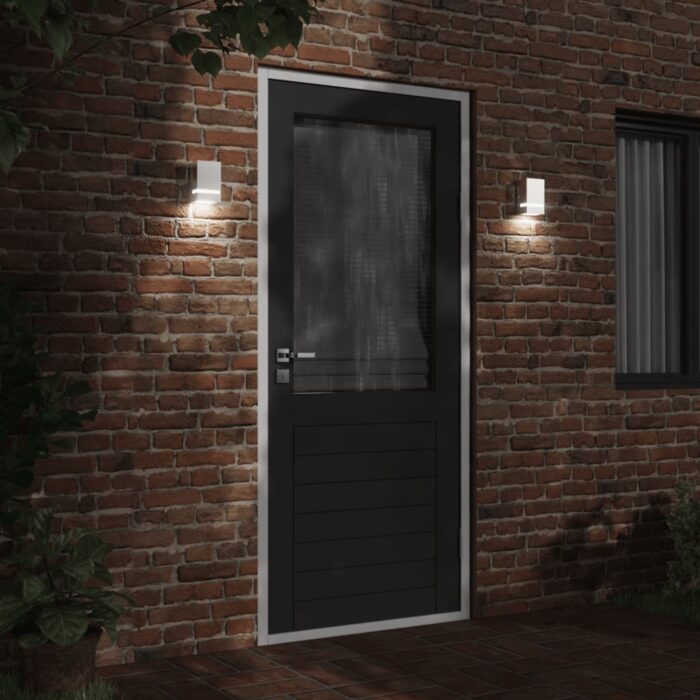 Aussenwandleuchte Silbern Edelstahl – Bild 3