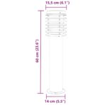 Wegeleuchte Silbern 60 cm Edelstahl – Bild 7
