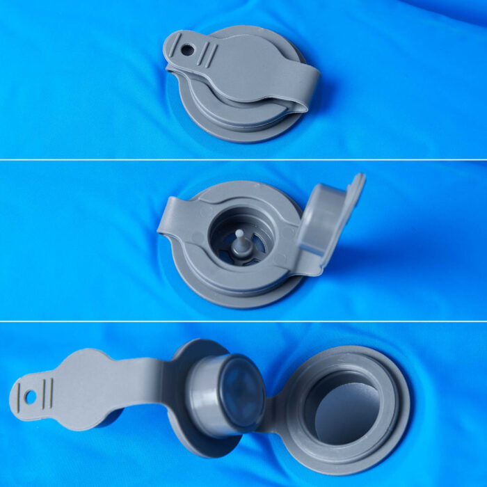 Selbstaufblasende Isomatte mit Kissen Blau – Bild 4