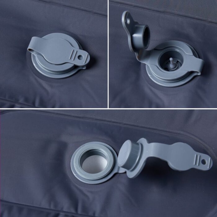 Selbstaufblasende Isomatte mit Kissen Grau – Bild 4