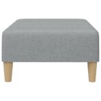 Fusshocker Dunkelgrau 77x55x31 cm Stoff – Bild 5