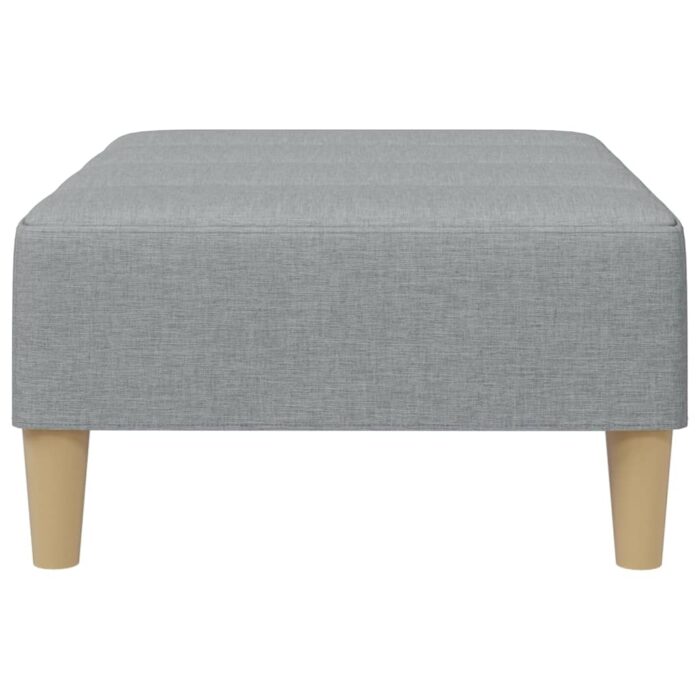 Fusshocker Dunkelgrau 77x55x31 cm Stoff – Bild 5