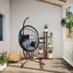 Hängesessel Ei-Design mit Ständer – Bild 3