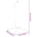 Hängesesselständer ohne Korb Anthrazitstahl – Bild 6