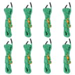 Zeltleinen mit Seilspannern 8 Stk. Reflektierend 4 m 4 mm