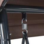 Hollywoodschaukel mit Verstellbarem Dach – Bild 9