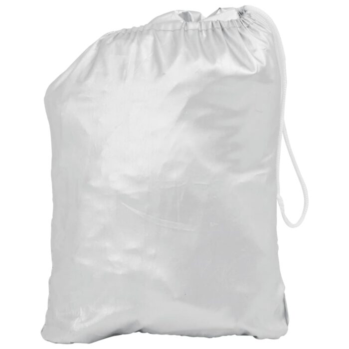 Autoabdeckung Halbgarage mit Haken Silbern M – Bild 3