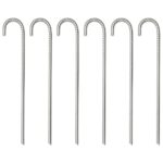 Zeltheringe 6 Stk. 37 cm Ø10 mm Verzinkter Stahl