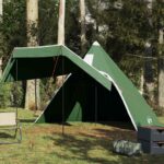 Tipi-Campingzelt 5 Personen Grün Wasserdicht