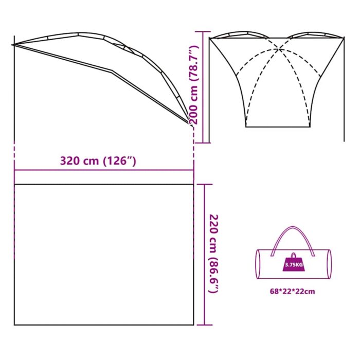 Autozelt Grün Wasserdicht – Bild 13