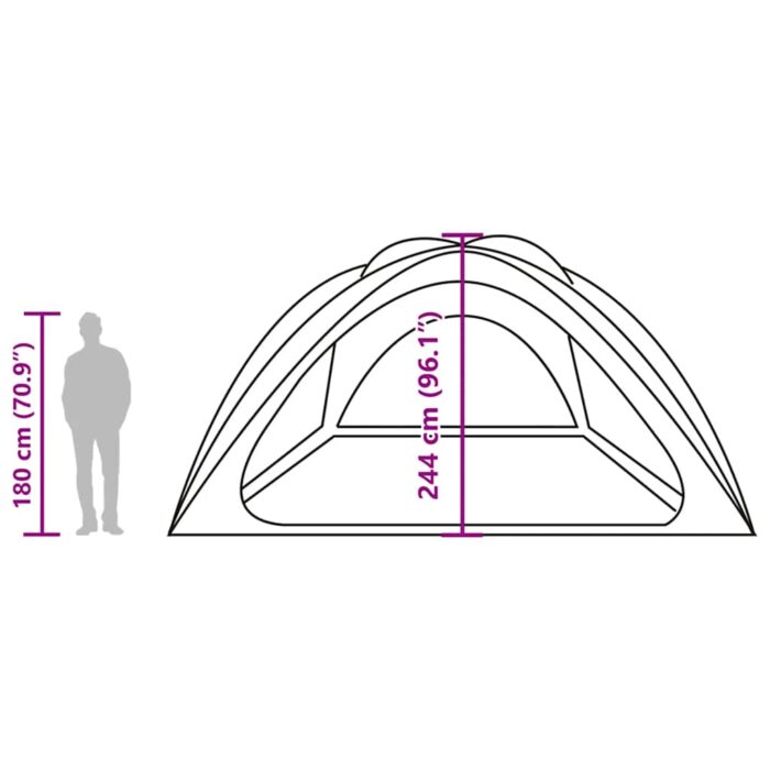 Partyzelt Azurblau Wasserdicht – Bild 13