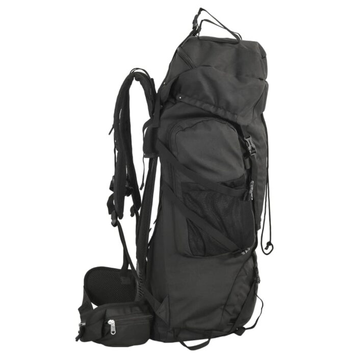 Wanderrucksack Schwarz 60 L Oxford-Gewebe – Bild 2