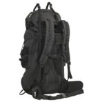 Wanderrucksack Schwarz 60 L Oxford-Gewebe – Bild 3