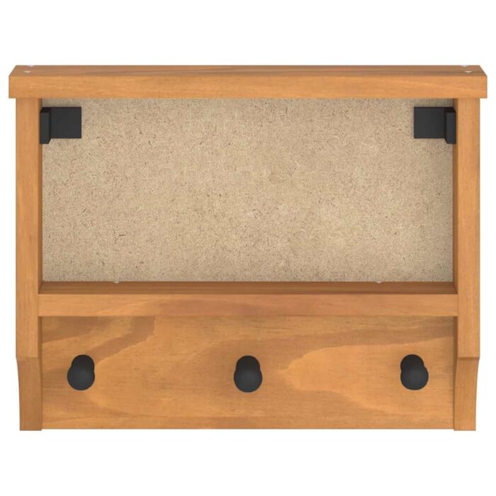 Wandgarderobe SANDNES 45x12x35 cm Massivholz Kiefer – Bild 5