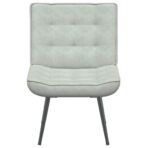 Relaxsessel Hellgrau 64x74x84 cm Samt – Bild 4