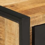 Nachttisch 35x34x45 cm Raues Mangoholz – Bild 7