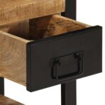 Nachttisch 35x34x45 cm Raues Mangoholz – Bild 8