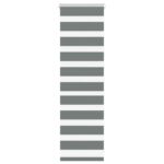 Doppelrollo Dunkelgrau 45x100 cm Stoffbreite 40,9 cm Polyester