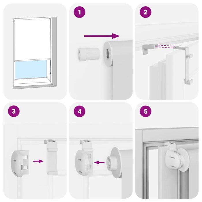 Duschrollo 60x240 cm Stoffbreite 56 cm – Bild 6