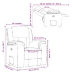 Relaxsessel Hellgrau Stoff – Bild 12