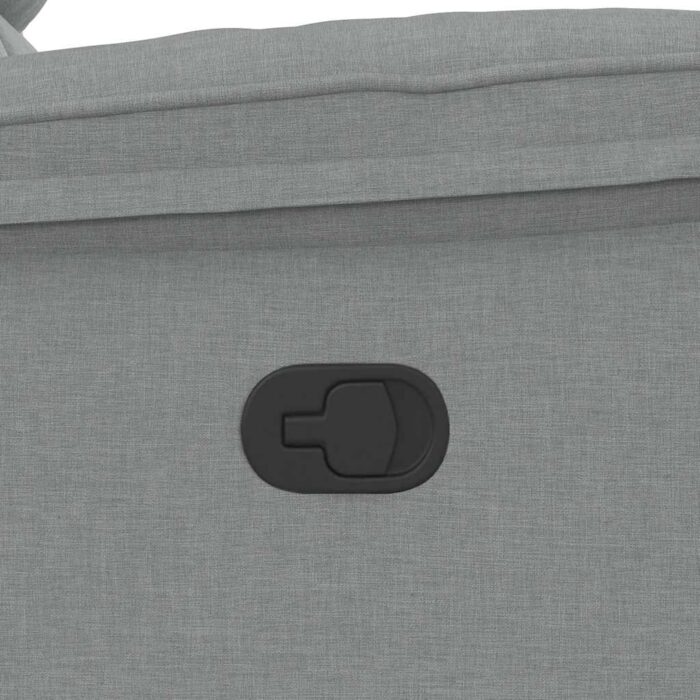 Relaxsessel Hellgrau Stoff – Bild 9