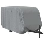 Schutzhülle für Wohnwagen Grau 610x250x220 cm Vliesstoff – Bild 4