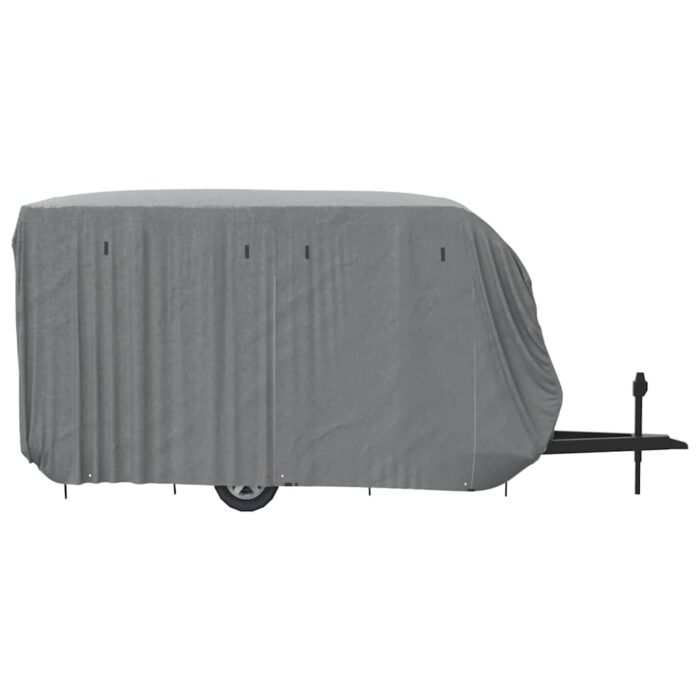 Schutzhülle für Wohnwagen Grau 610x250x220 cm Vliesstoff – Bild 7