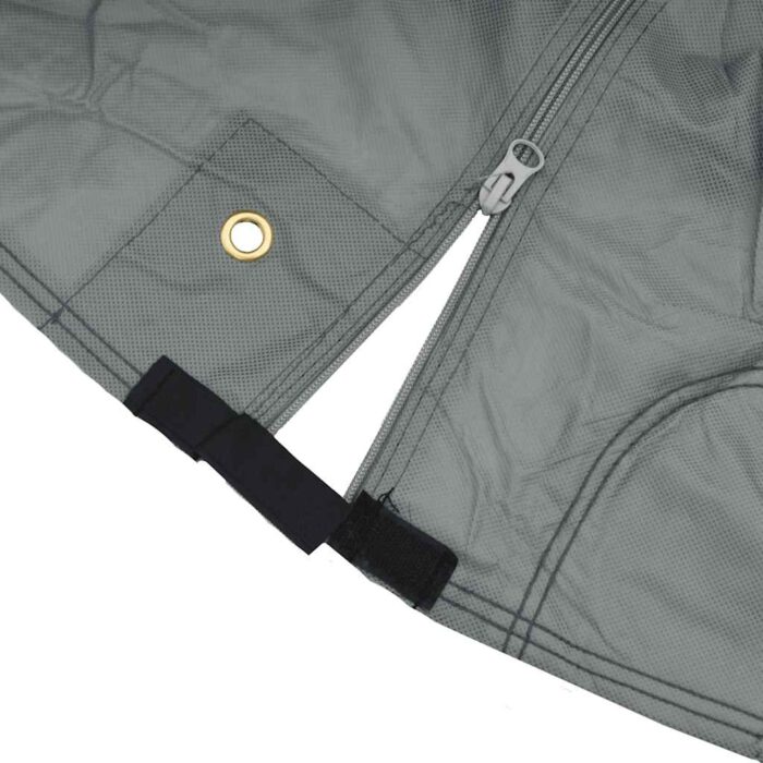 Schutzhülle für Wohnwagen Grau 610x250x220 cm Vliesstoff – Bild 9