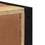 Nachttisch 40x35x40 cm Raues Mango-Massivholz – Bild 9