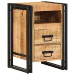 Nachttisch 40x40x59 cm - Massivholz Akazie