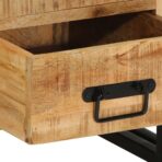 Nachttisch 40x40x59 cm - Massivholz Akazie – Bild 9
