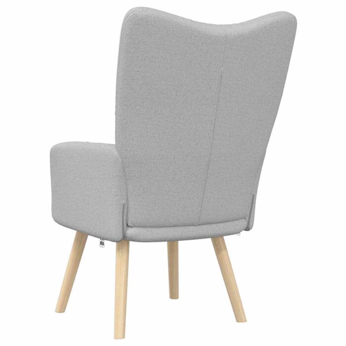 Relaxsessel Wolkengrauer Stoff – Bild 5