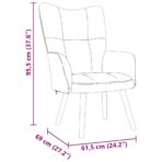 Relaxsessel Wolkengrauer Stoff – Bild 8