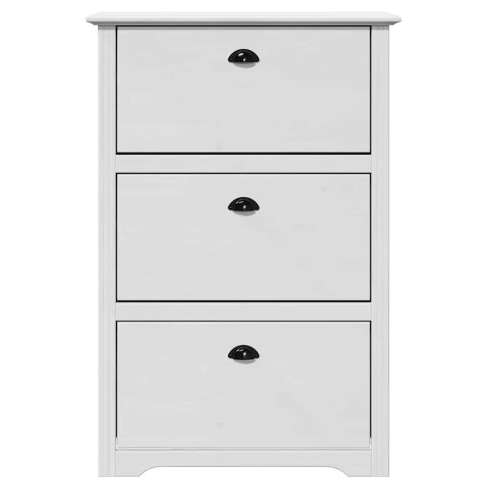 Schuhregal BODO Weiss 80x35x118 cm – Bild 4