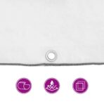 Transparente Plane mit Ösen 1x2 m Polyethylen – Bild 11