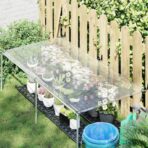 Transparente Plane mit Ösen 1x2 m Polyethylen – Bild 3