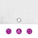 Transparente Plane mit Ösen 1x2 m PVC – Bild 11