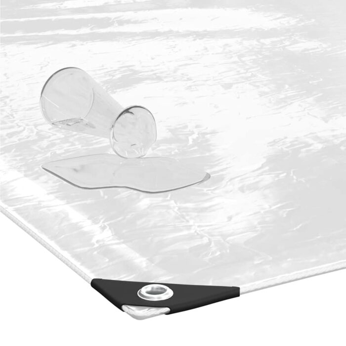 Transparente Plane mit Ösen 1x2 m PVC – Bild 5