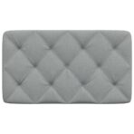 Kopfteil-Kissen Hellgrau 80 cm Stoff – Bild 4