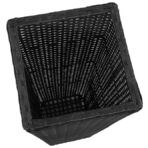 Garten-Hochbeet 3-tlg. Poly Rattan Schwarz – Bild 5
