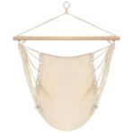 Hängematte 185x125 cm Creme – Bild 2