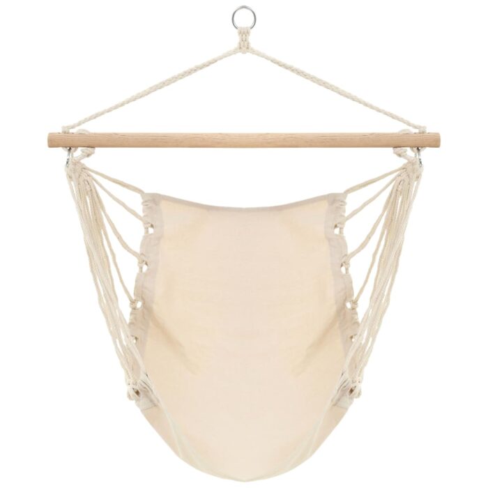 Hängematte 185x125 cm Creme – Bild 2
