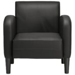 Sessel mit Armlehnen Schwarz 54 cm Kunstleder – Bild 3